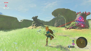 Breath of the Wild Guardian targeting Link
