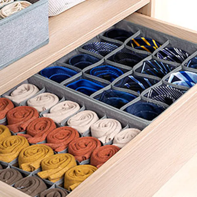 Criusia Sock & Underwear Organizers (3-Pack)