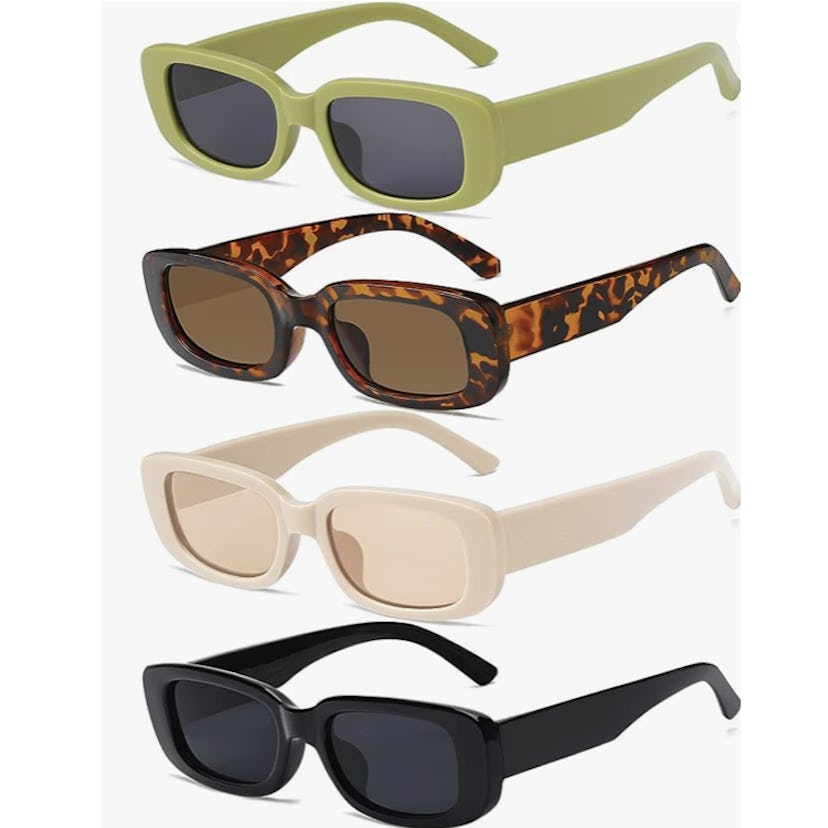 Tskestvy Retro Sunglasses (4-Pack)