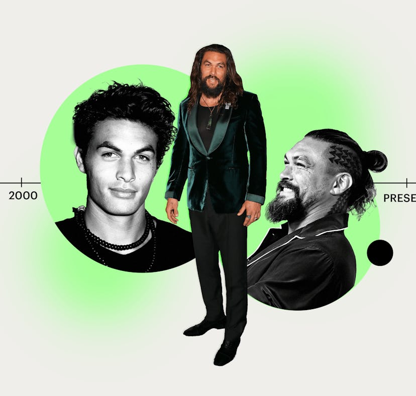 Jason Momoa's Hair Evolution Includes Short Hair, A Shaved Head, & Locs