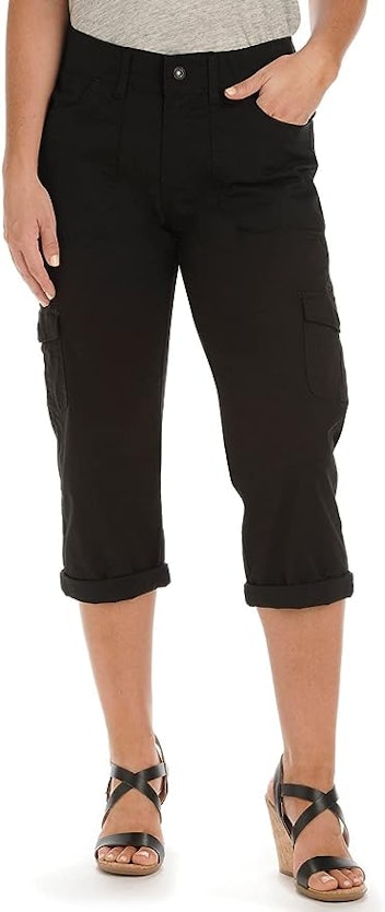 Lee Relaxed Fit Knit Waist Cargo Capri Pant