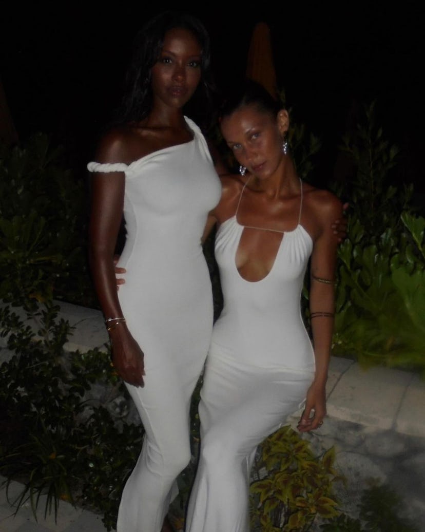 Bella Hadid on vacation in the Cayman Islands, August 2023.