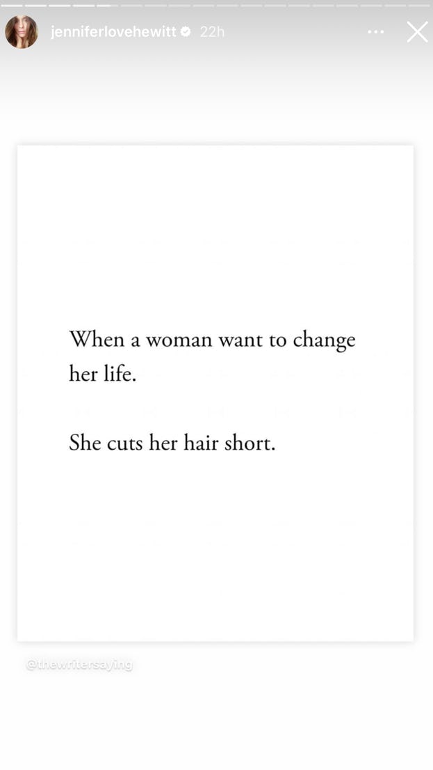 τζένιφερ λαβ Hewitt hair bob