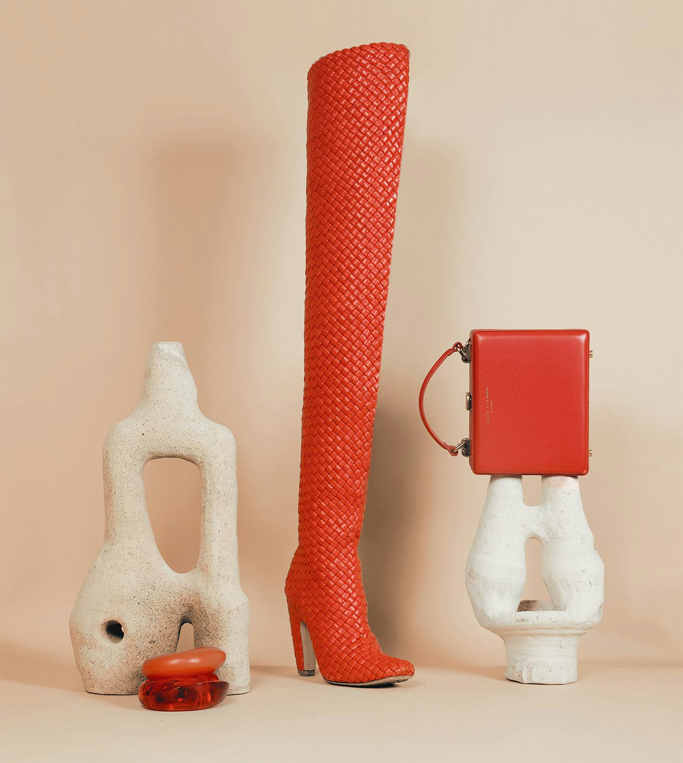 Red shoe and bag trends for fall 2023.