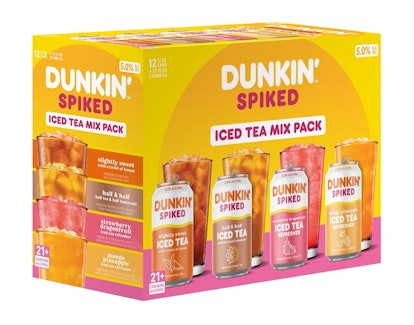 I tried Dunkin's new Dunkin' Spiked Iced Teas to review the Slightly Sweet Iced Tea, Half & Half Ice...