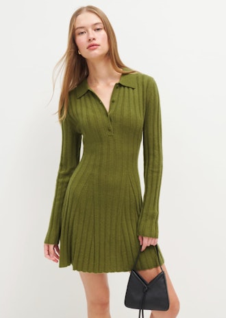 Reformation Green Dress