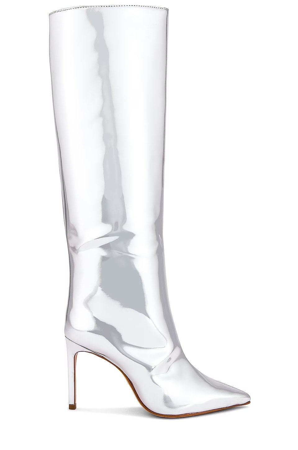 Metallic boots sale trend