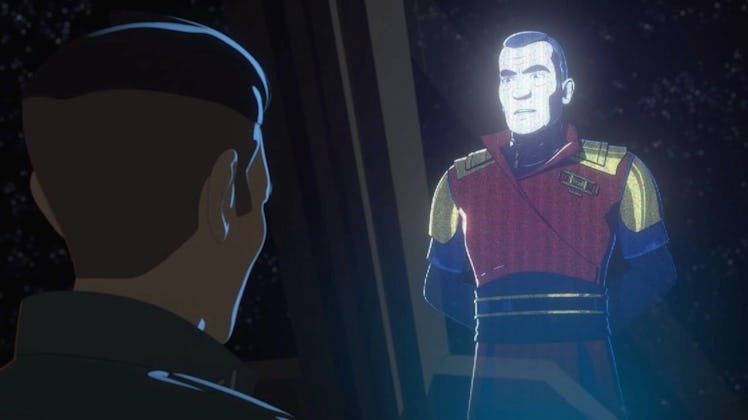 Kaz speaks with his father Hamato Xiono in Star Wars: Resistance.