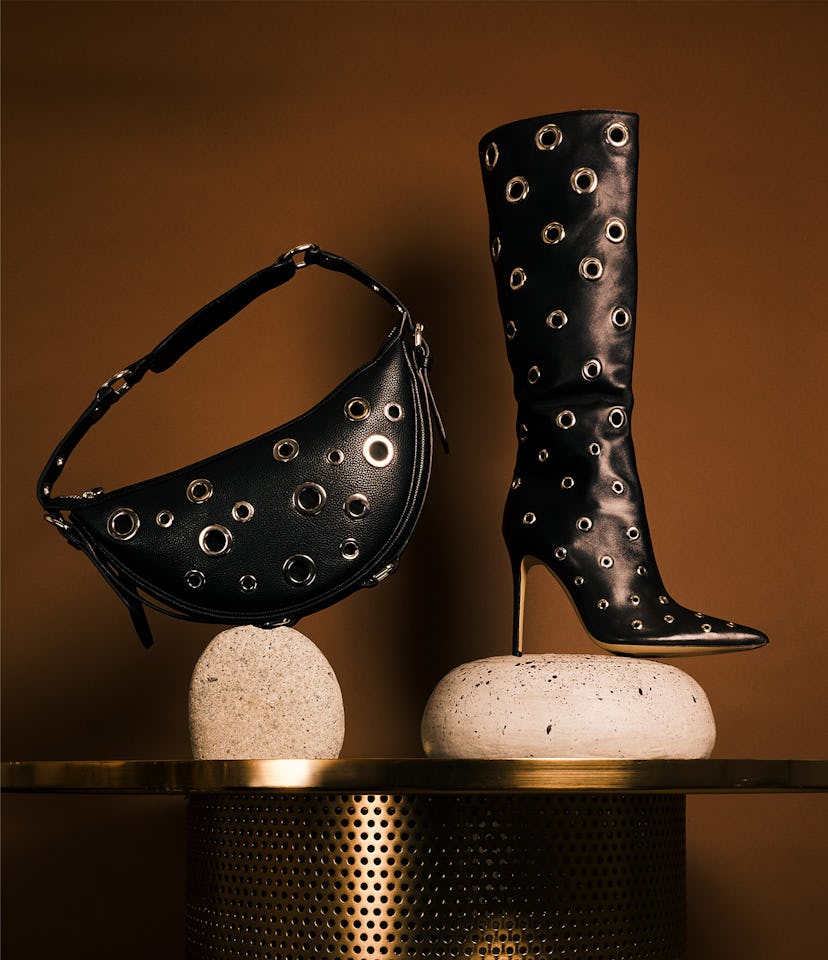 Grommet shoe and bag trends for fall 2023.