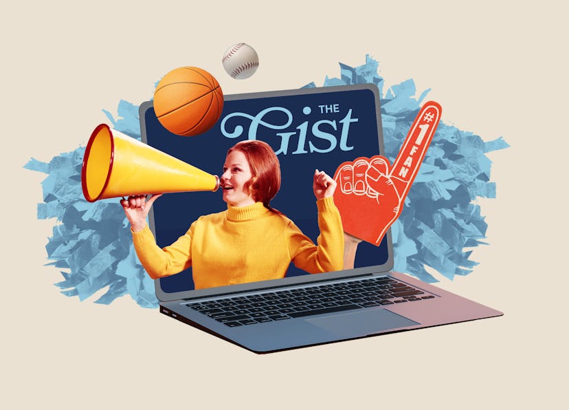 The Gist is a women-run sports newsletter created by Ellen Hyslop, Jacie deHoop, and Roslyn McLarty.
