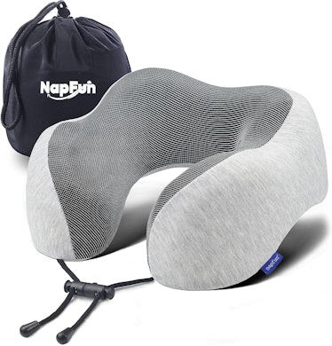 napfun Memory Foam Travel Neck Pillow