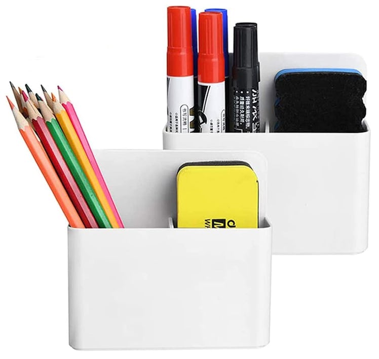 Marbrasse Magnetic Dry Erase Marker Holder (2-Pieces)