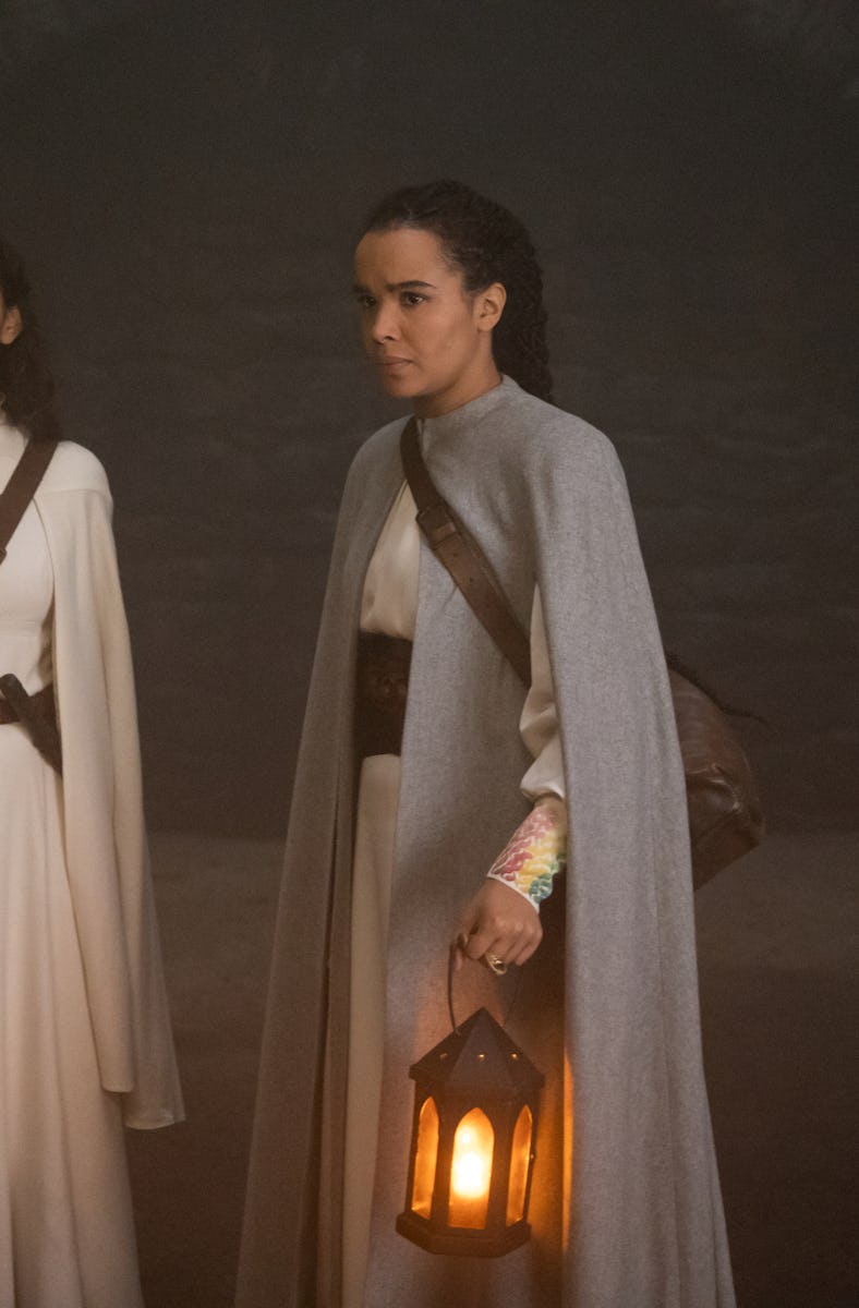 Madeleine Madden, Zoë Robins, and Ceara Coveney in The Wheel of Time