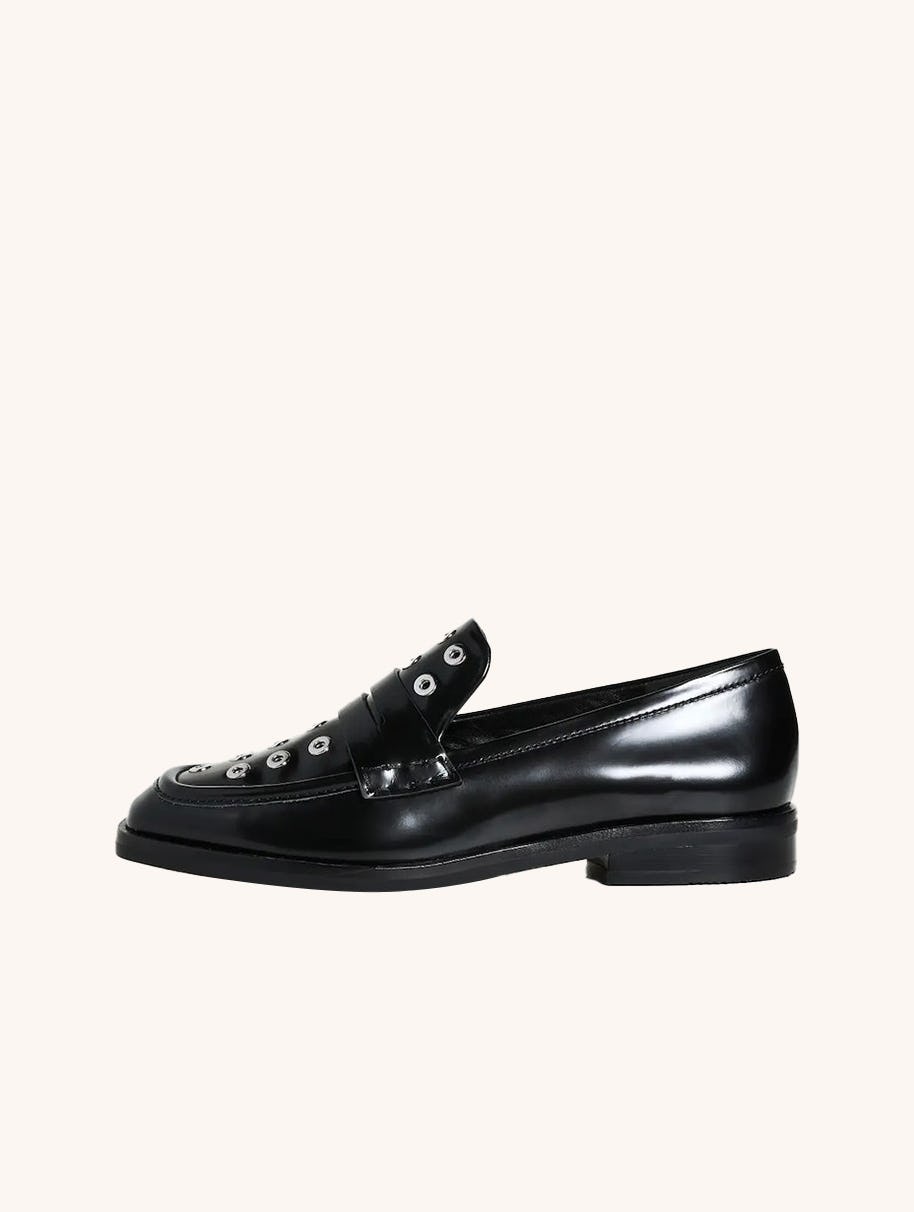 Alexa Eyelet Penny Loafers