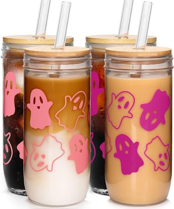 ANOTION 24-Ounce Halloween Ghost Cups