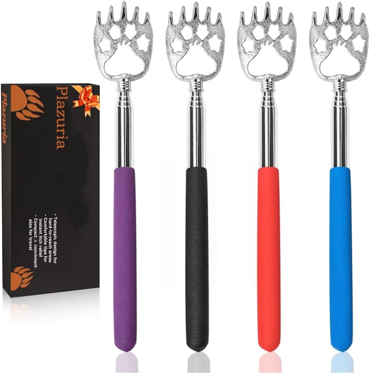 Plazuria Portable Extendable Back Scratcher (4-Pack)