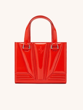 Patent Leather Mini Bag with Prancing Horse