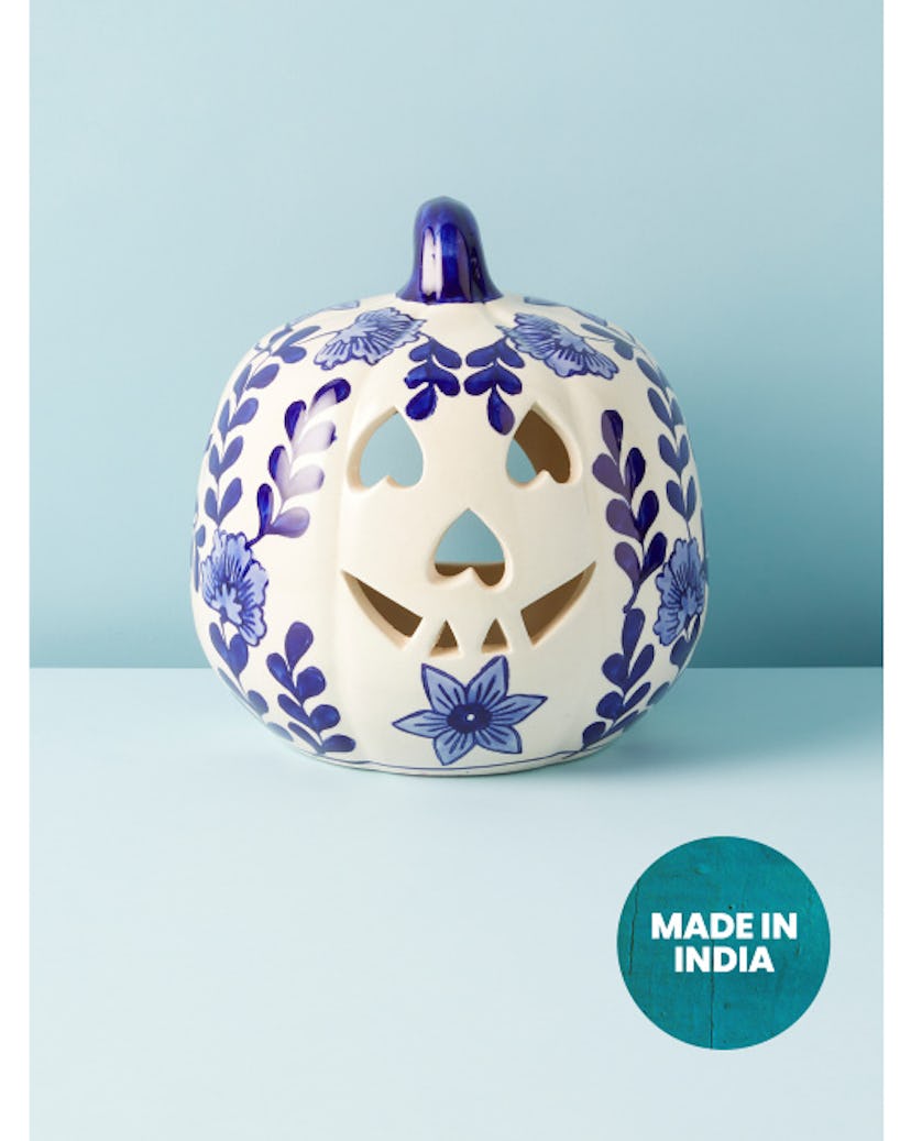 Ceramic Chinoiserie Pumpkin