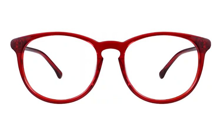 Red Round Eyeglasses 