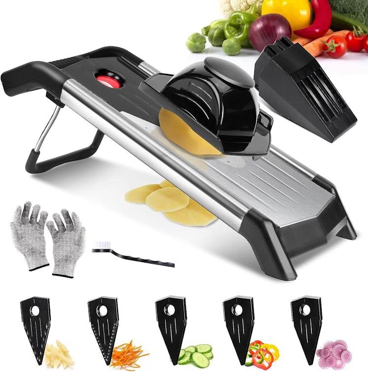 Masthome 5-In-1 V-Blade Mandoline Slicer