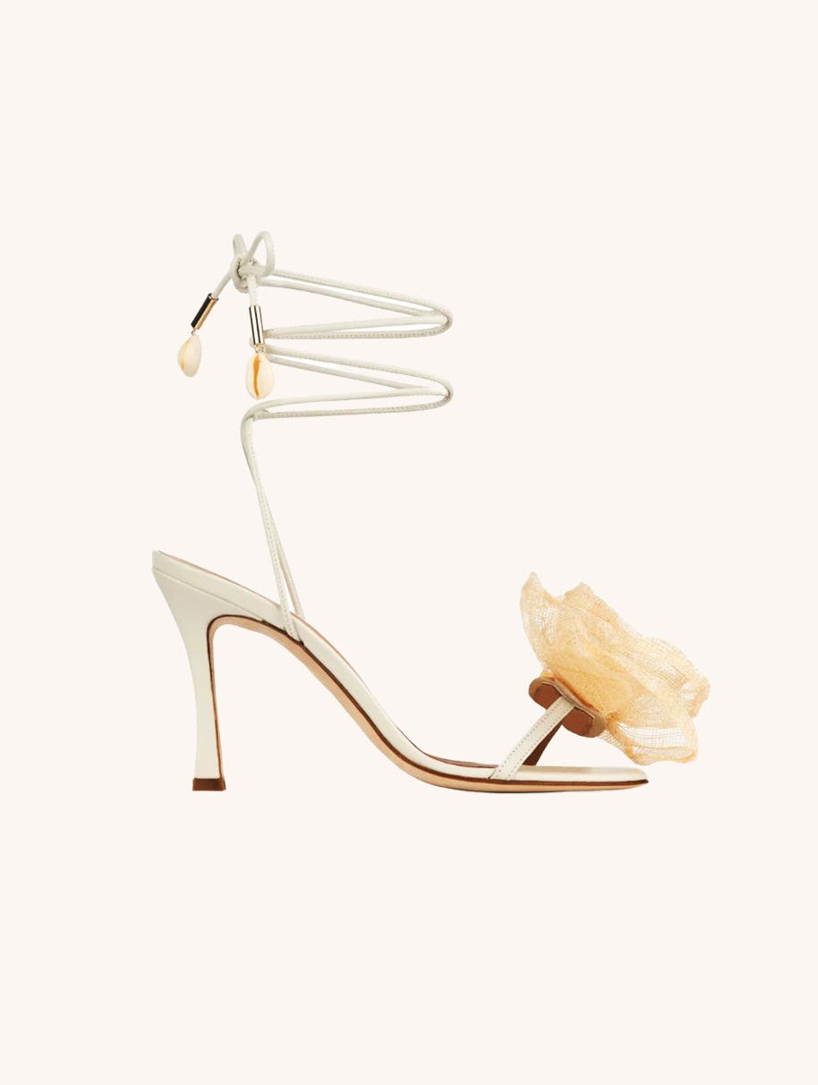 Fleur Sandal in Raffia