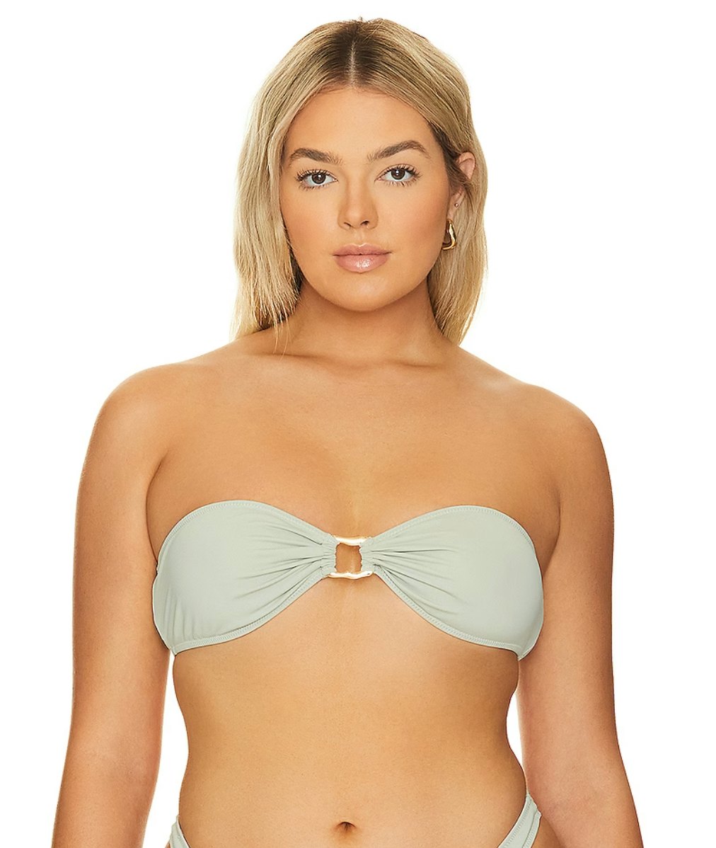 Out From Under Jackie Seamless Halter Bra Top, Lori Harvey Styles a  Plunging Halter Top With Shield Sunglasses