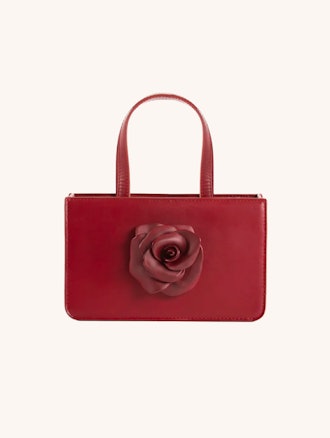 Small Rose Bag in Oxblood