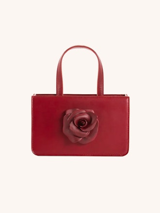 Small Rose Bag in Oxblood