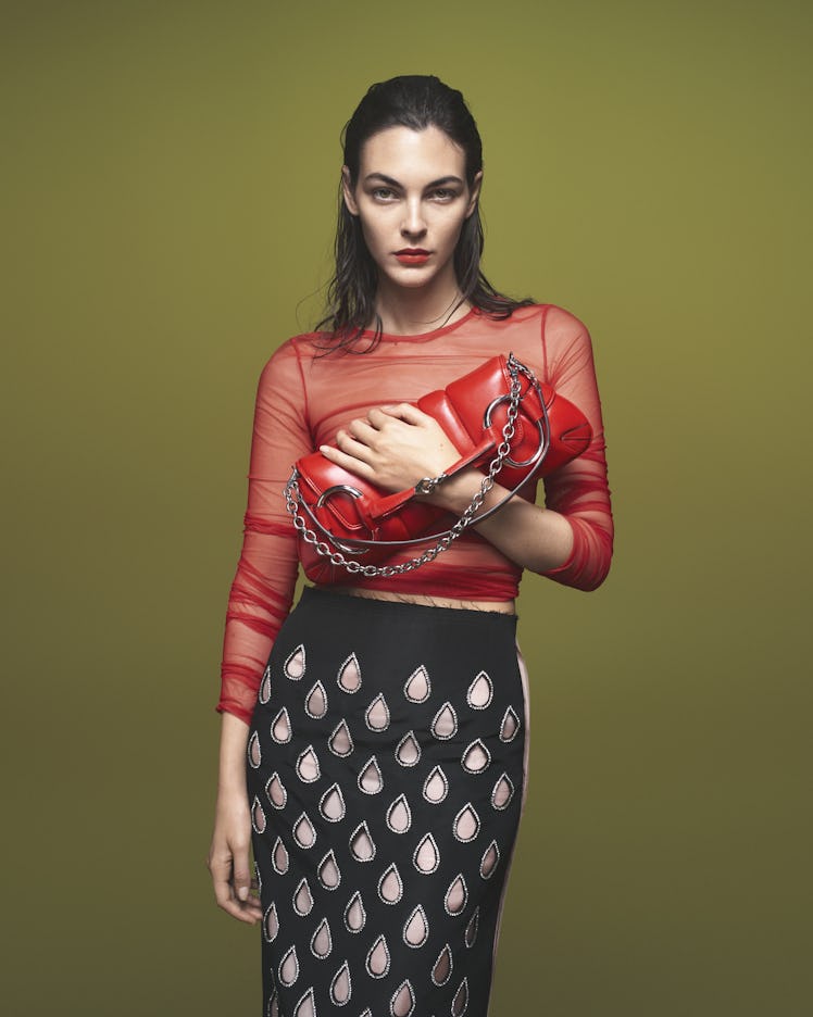 Vittoria Ceretti in the new Gucci campaign