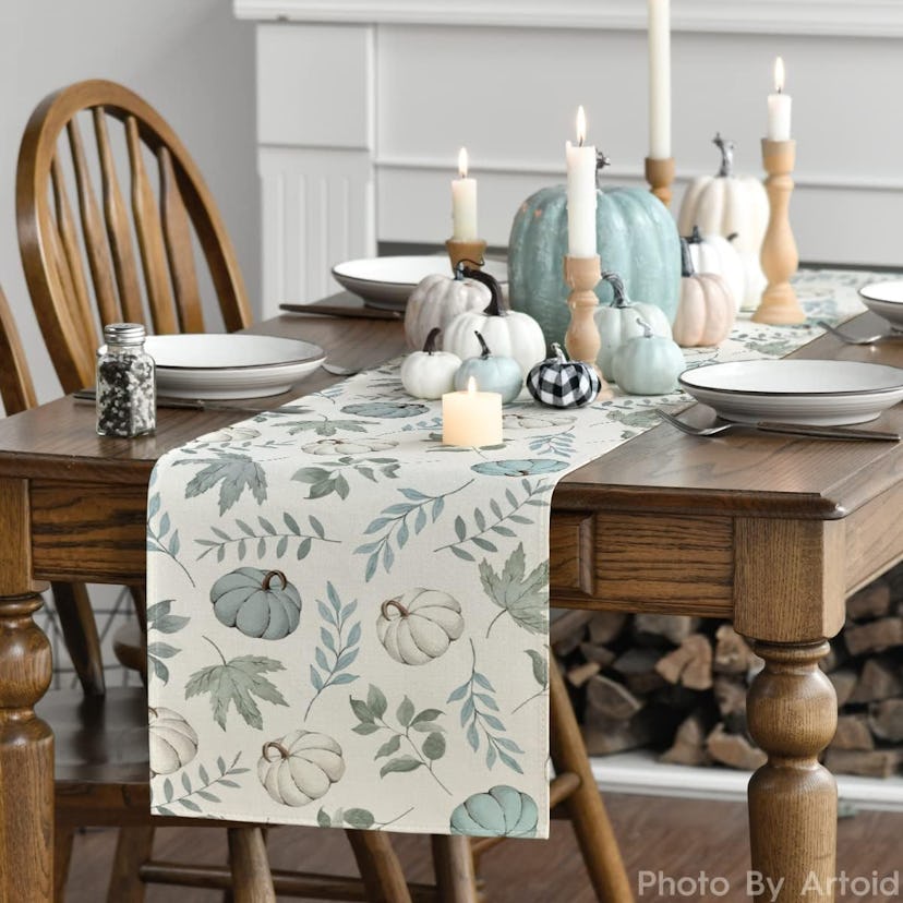 Artoid Mode Pumpkins Fall Table Runner