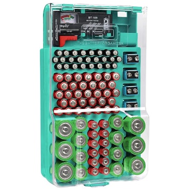 The Battery Organizer Case with Hinged Cover