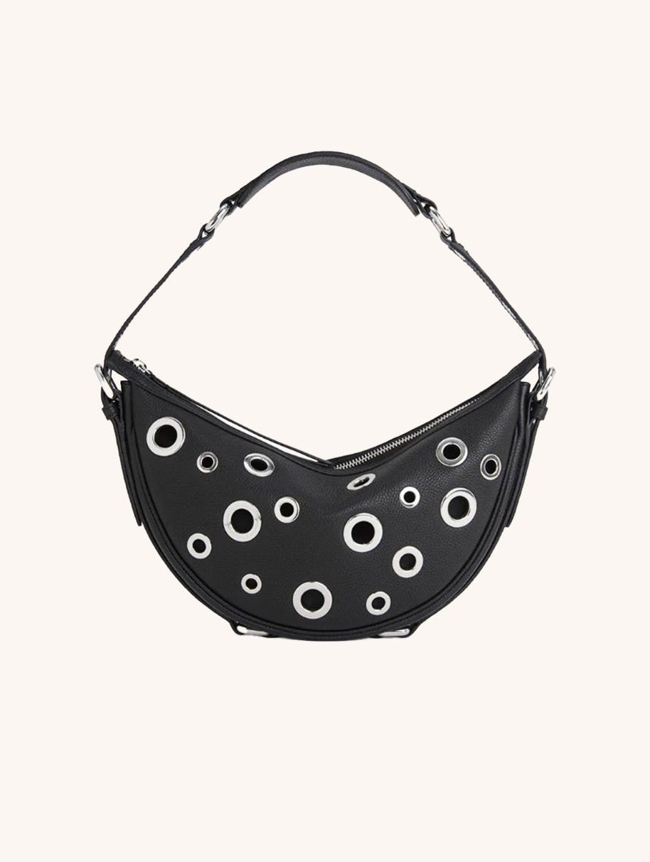 Gib Black Small Grain Calf Leather and Eyelets