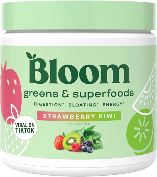 Bloom Strawberry Roe I Tried Bloom Greens' Strawberry Kiwi Flavor That's Sooo Y2K