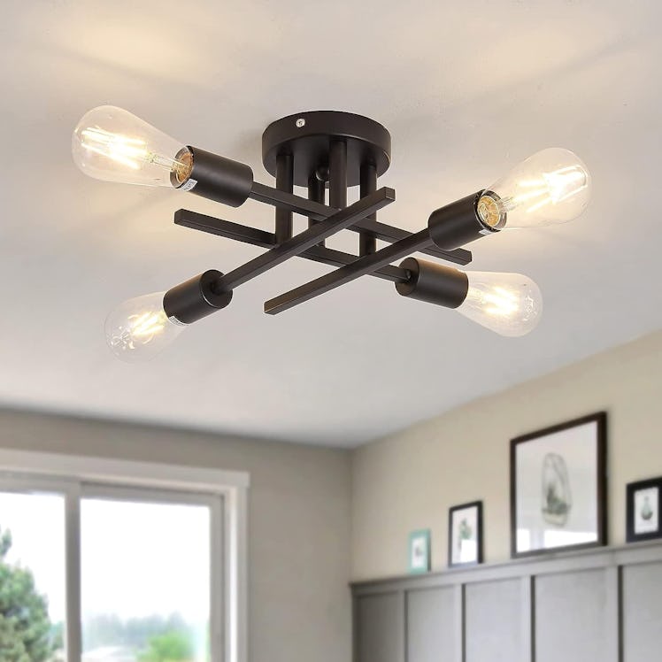 ZGLAOJT Semi Flush Mount 4 Light Ceiling Light