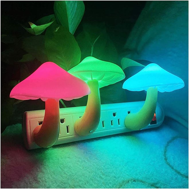 UTLK Plug-in LED Mushroom Night Light Lamp (3-Pack)