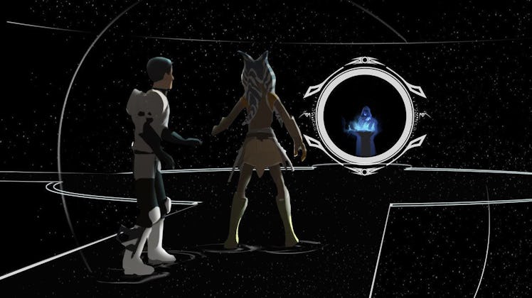 Ezra and Ahsoka explored the World Between Worlds in Star Wars: Rebels. 