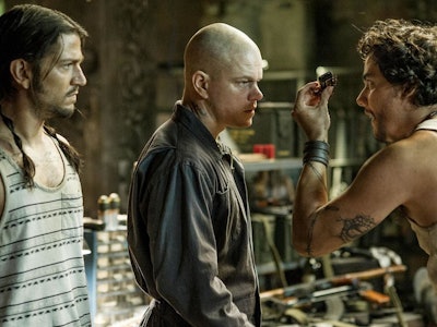 Diego Luna, Matt Damon, and Wagner Moura in 'Elysium'