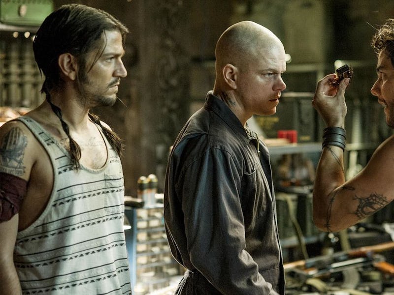 Diego Luna, Matt Damon, and Wagner Moura in 'Elysium'