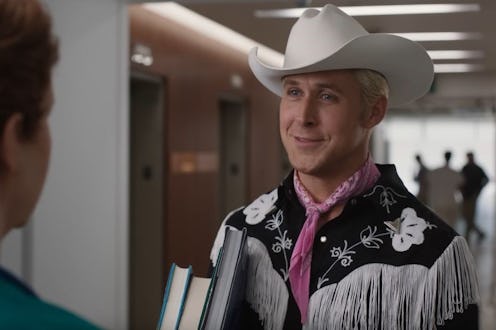 'New Girl' fans recognize Ken's cowboy outfit from 'Barbie.'