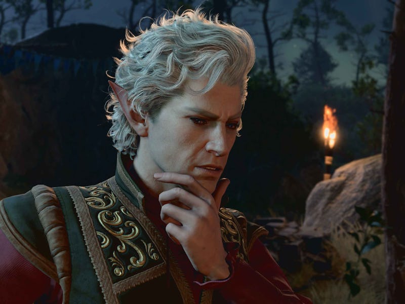 Astarion looking perplexed, Baldur's gate 3