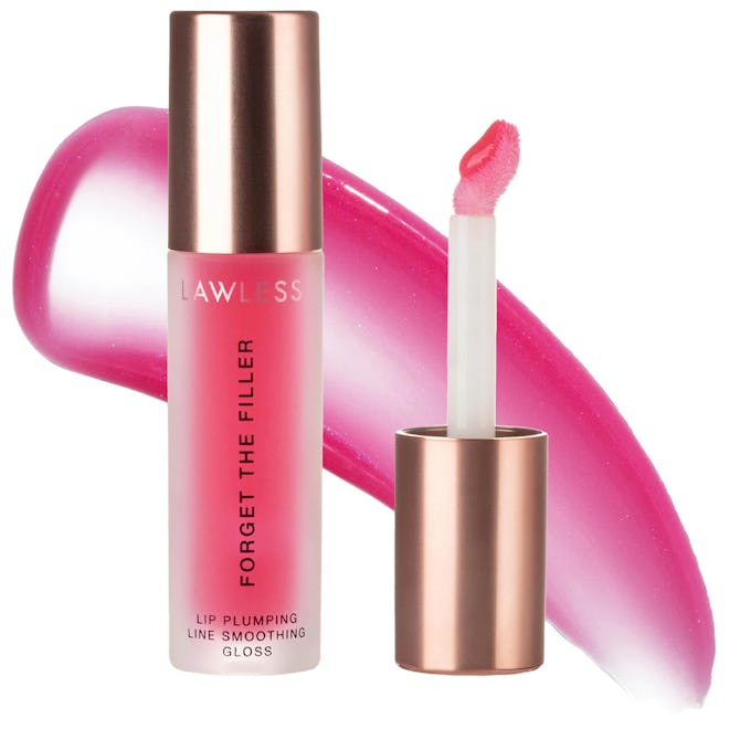 LAWLESS Forget The Filler Lip Plumper Line Smoothing Gloss, Watermelon