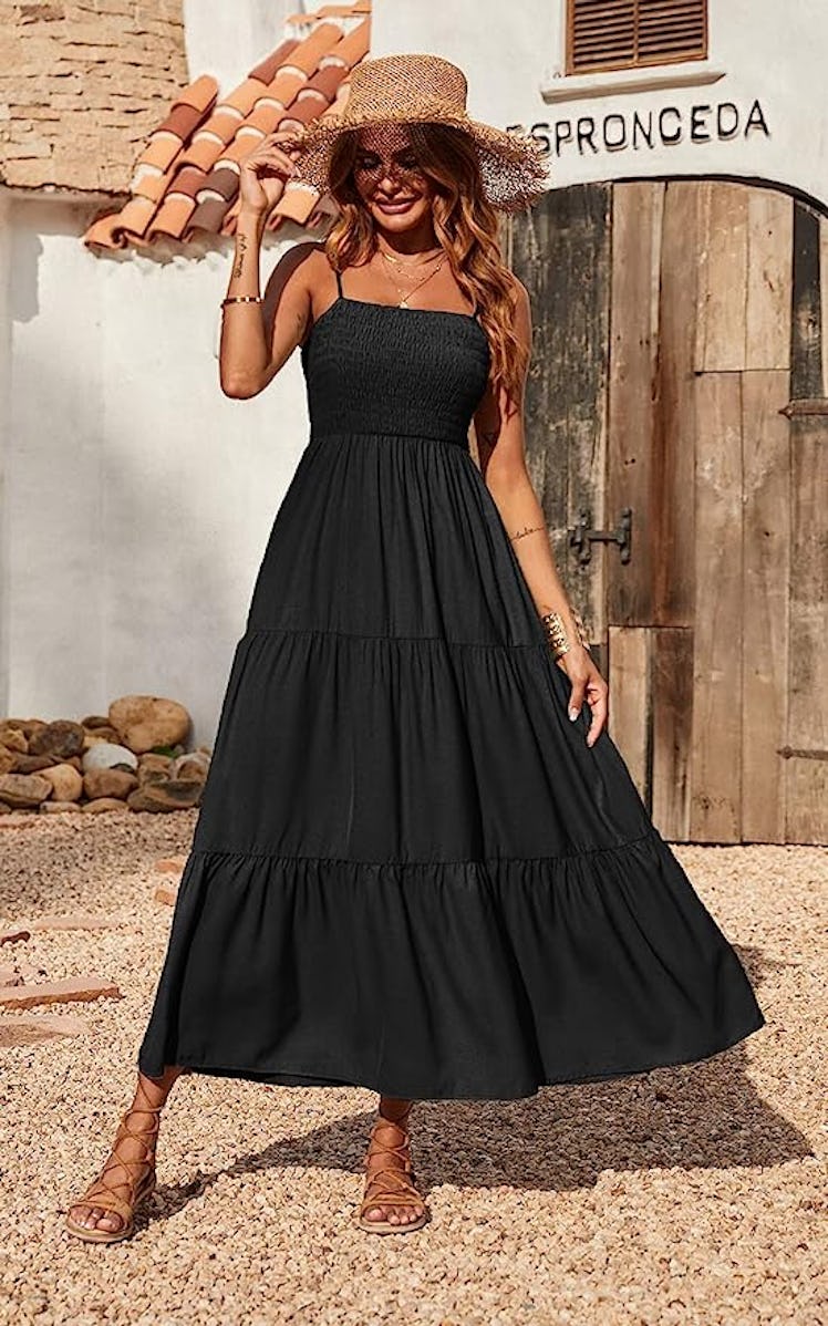 PRETTYGARDEN Tiered Maxi Dress