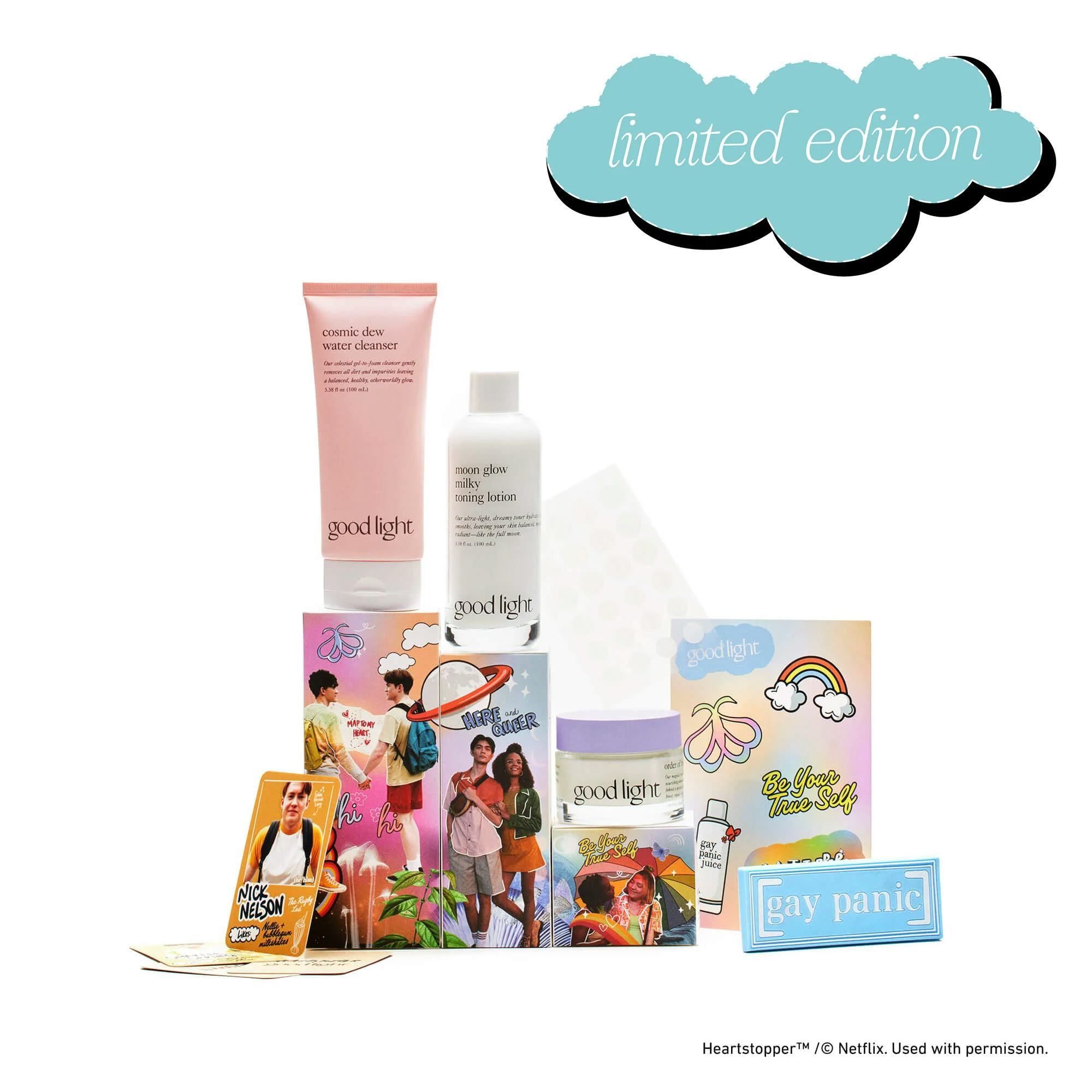 Heartstopper X Good Light Cosmetics Set