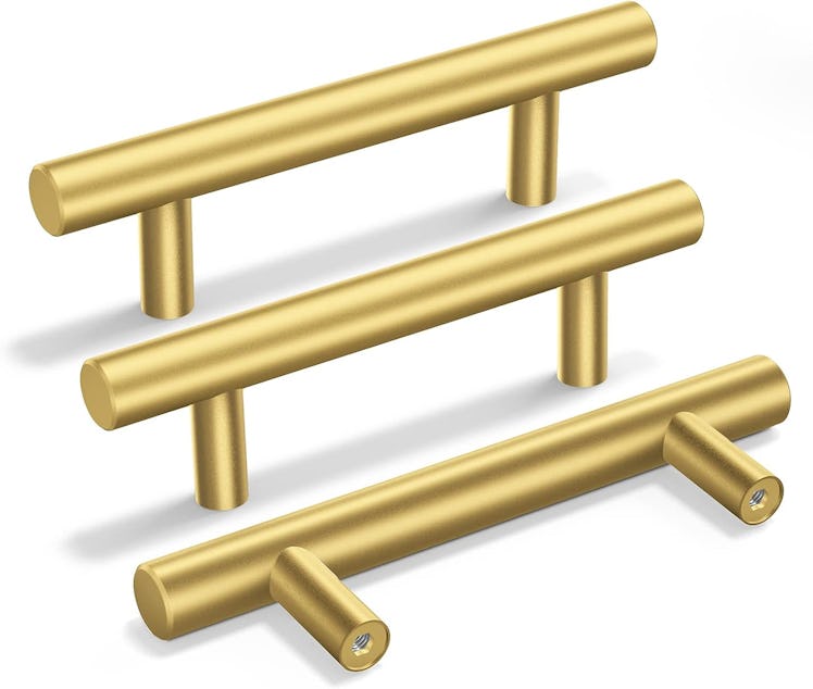 goldenwarm 10 Pack Gold Cabinet Handles