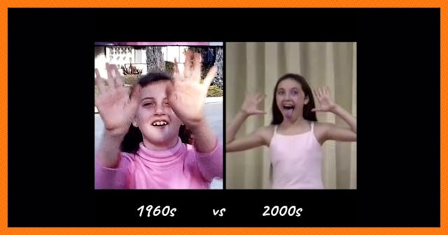 A woman played her home videos and her mom's home videos side by side, and the results will make you...