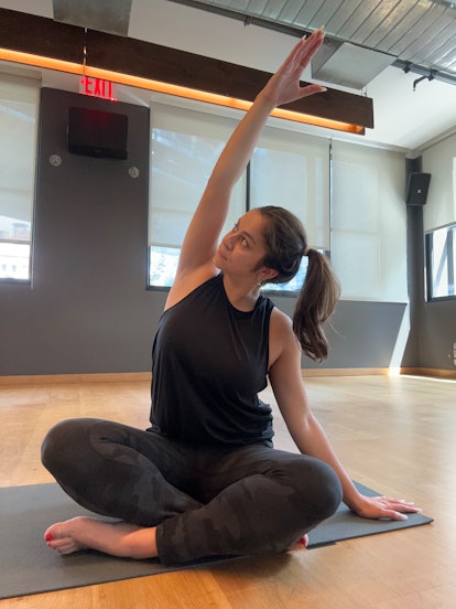 A writer tries stretching like Beyonce, which includes a yoga workout.