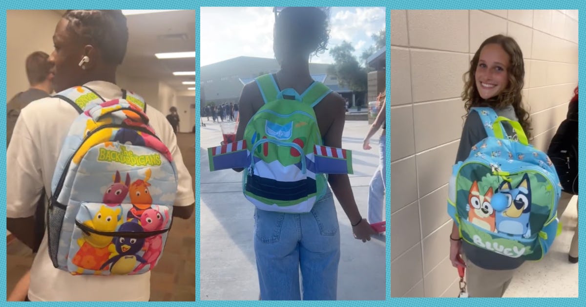 Excessive College Seniors Are Shopping for Kindergarten Backpacks In New Development Excessive College Seniors Are Shopping for Kindergarten Backpacks In New Development