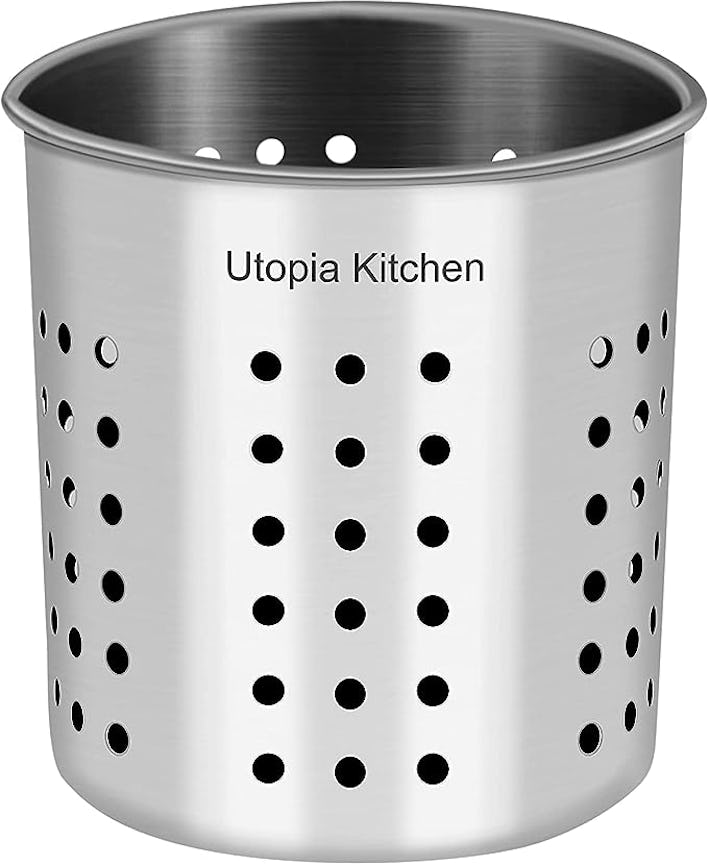 Utopia Kitchen Stainless Steel Cooking Utensil Holder