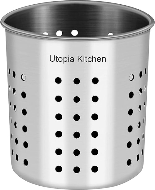 Utopia Kitchen Stainless Steel Cooking Utensil Holder