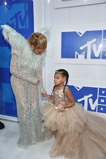 Beyonce and Blue Ivy Carter attend the 2016 MTV Video Music Awards